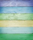 Colorful wood planks texture