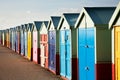 Colorful Wooden Beach Huts