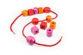 Colorful Wooden Beads Necklace Royalty Free Stock Photo