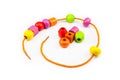 Colorful Wooden Beads Necklace Royalty Free Stock Photo