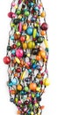 Colorful wooden beads necklace Royalty Free Stock Photo