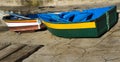 Colorful wooden boats in Camara de Lobos vilage Madeira island Portugal Royalty Free Stock Photo