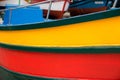 Colorful wooden boats in Funchal madeira island Portugal Royalty Free Stock Photo