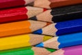 Colorful wooden crayons, pencils Royalty Free Stock Photo