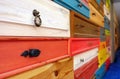 Colorful Wooden Drawer Royalty Free Stock Photo