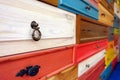 Colorful Wooden Drawer Royalty Free Stock Photo