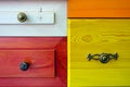 Colorful Wooden Drawer Royalty Free Stock Photo