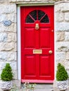 Colorful wooden front doors in ireland Royalty Free Stock Photo