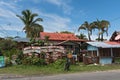 Colorful wooden house in Puerto Viejo de Talamanca, costa rica