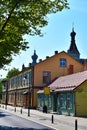 Colorful wooden houses in Parnu