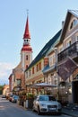 Colorful wooden houses in Parnu