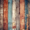 Colorful Wooden plank floor background, Vintage Rustic Wood Texture background Royalty Free Stock Photo