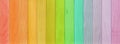 Colorful wooden planks rainbow painted background Royalty Free Stock Photo