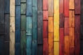 Colorful Wooden Planks Wall Texture Background Royalty Free Stock Photo