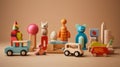 Colorful Wooden Stacking Toys