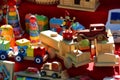 Colorful wooden toys Royalty Free Stock Photo