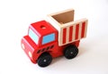 Colorful wooden truck learning toy