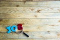 Colorful wooden word Job on wooden floor1