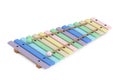 Colorful Wooden Xylophone with Mallets. 3d Rendering Royalty Free Stock Photo