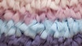 Voluminous Mass Of Pink, Blue, And White Fur In Woven Color Planes