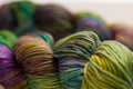 Colorful wool yarn balls Royalty Free Stock Photo