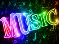 Colorful word music