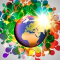 Colorful World high quality graphic design illustration