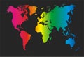 Colorful world map