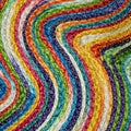 Colorful woven sisal wool rug taxtures & background Royalty Free Stock Photo