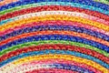 Colorful woven sisal wool rug taxtures & background Royalty Free Stock Photo