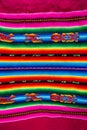 Colorful Woven wool fabric from Bolivia