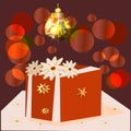 Colorful wrapped gift box. Lots of presents. Royalty Free Stock Photo