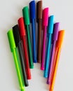 Colorful writing pens Royalty Free Stock Photo