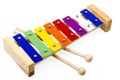 Colorful Xylophone Isolated on White Royalty Free Stock Photo