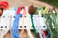 Colorful yarn for crafts Royalty Free Stock Photo