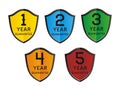 Colorful 1,2,3,4,5 year guarantee