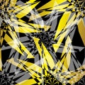 Colorful of Yellow Abstract Background With Arrows, Illustrator Pattern Wallpaper Royalty Free Stock Photo