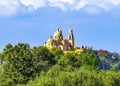 Colorful Yellow Our Lady of Remedies Church Cholula Mexico Royalty Free Stock Photo