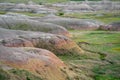 Colorful Yellow Mounds Overlook in Badlands National Park South Dakota Royalty Free Stock Photo