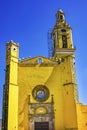 Colorful Yellow San Gabriel Church Cholula Mexico