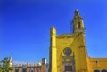 Colorful Yellow San Gabriel Church Cholula Mexico