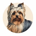 Colorful Yorkshire Terrier Portrait Digital Download - Free