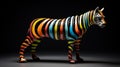 Colorful Zebra Sculpture Inspired By Mike Winkelmann
