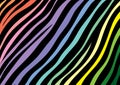 Colorful zebra stripes background pattern wallpaper for use with designs Royalty Free Stock Photo