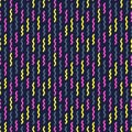 Colorful zigzag lines seamless pattern