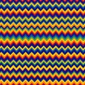 Colorful Zigzag Pattern with Rainbow Chevron Design on Vibrant Background. Royalty Free Stock Photo