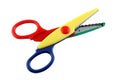 Colorful zigzag scissors Royalty Free Stock Photo
