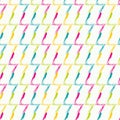 Colorful zigzags seamless pattern design
