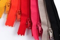 Colorful Zippers in different colors.