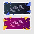 Colorful Banner Design template -vector